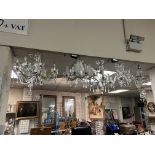 5 X CRYSTAL CHANDELIERS