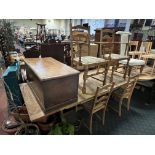 DRAW LEAF TABLE & CHAIRS