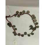 INDIAN SILVER RUPEE NECKLACE 5OZ APPROX