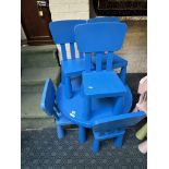 CHILDREN'S TABLE & 6 CHAIRS