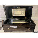 GERMAN CYLINDER MUSIC BOX ETOUFFOIRS EN ACIER SOIT A SPIRAUX