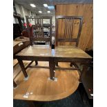 2 OAK CHAIRS