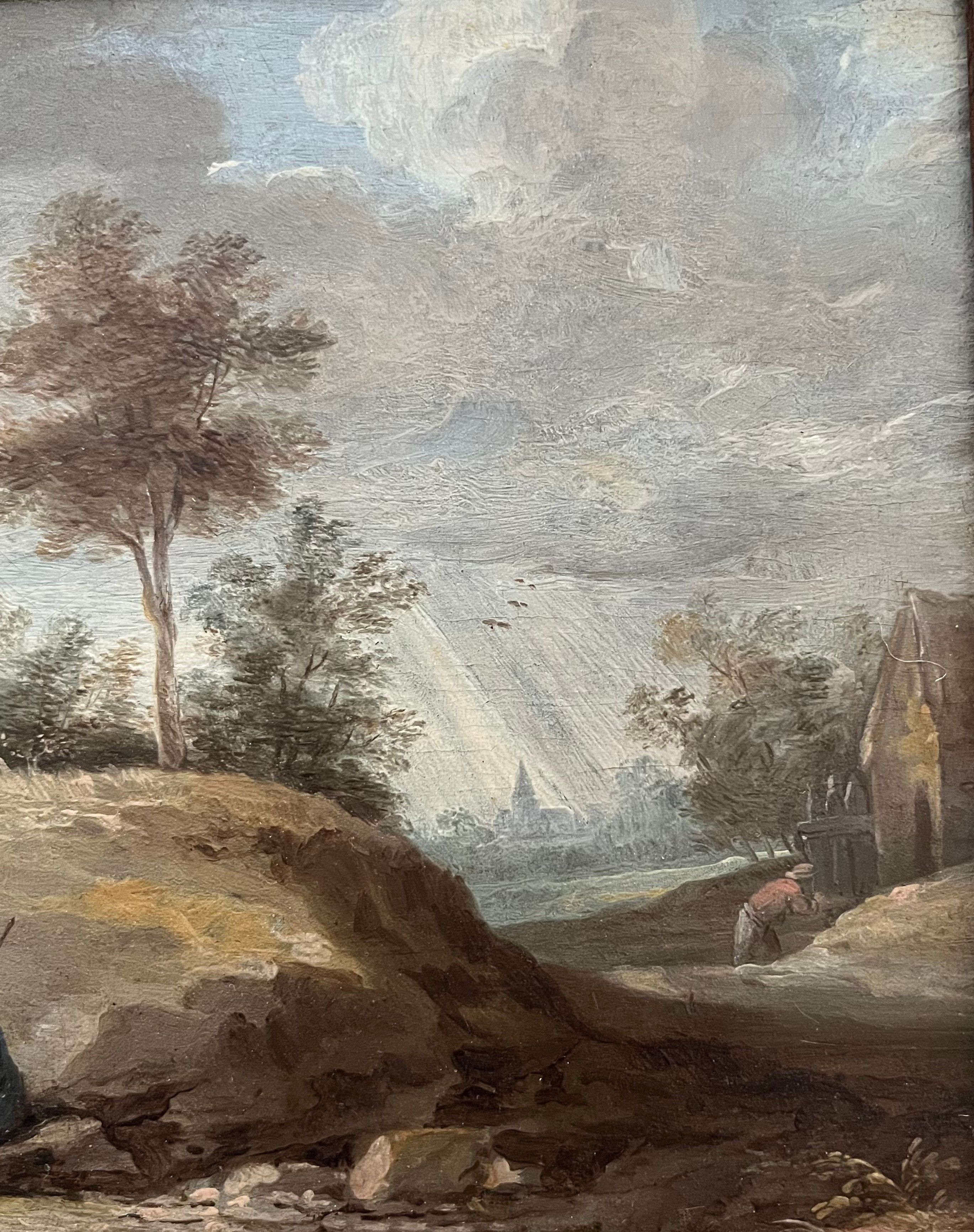 FOLLOWER OF DAVID TENIERS (1610-1690) FLEMISH. OIL ON PANEL. - Image 4 of 8