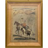 FRAMED PRINT OF THREE YOUNGER SONS OF SHAH JAHAN GRANDSON OF EMPEROR AKBAR