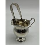 SILVER MILK HUG AND SILVER SUGAR TONGS