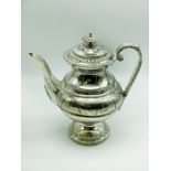 HALLMARKED SILVER FOUR-PIECE TEA SET