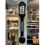 MAHOGANY STICK BAROMETER