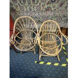 2 BAMBOO CHAIRS