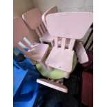 CHILDREN'S TABLE & SIX CHAIRS