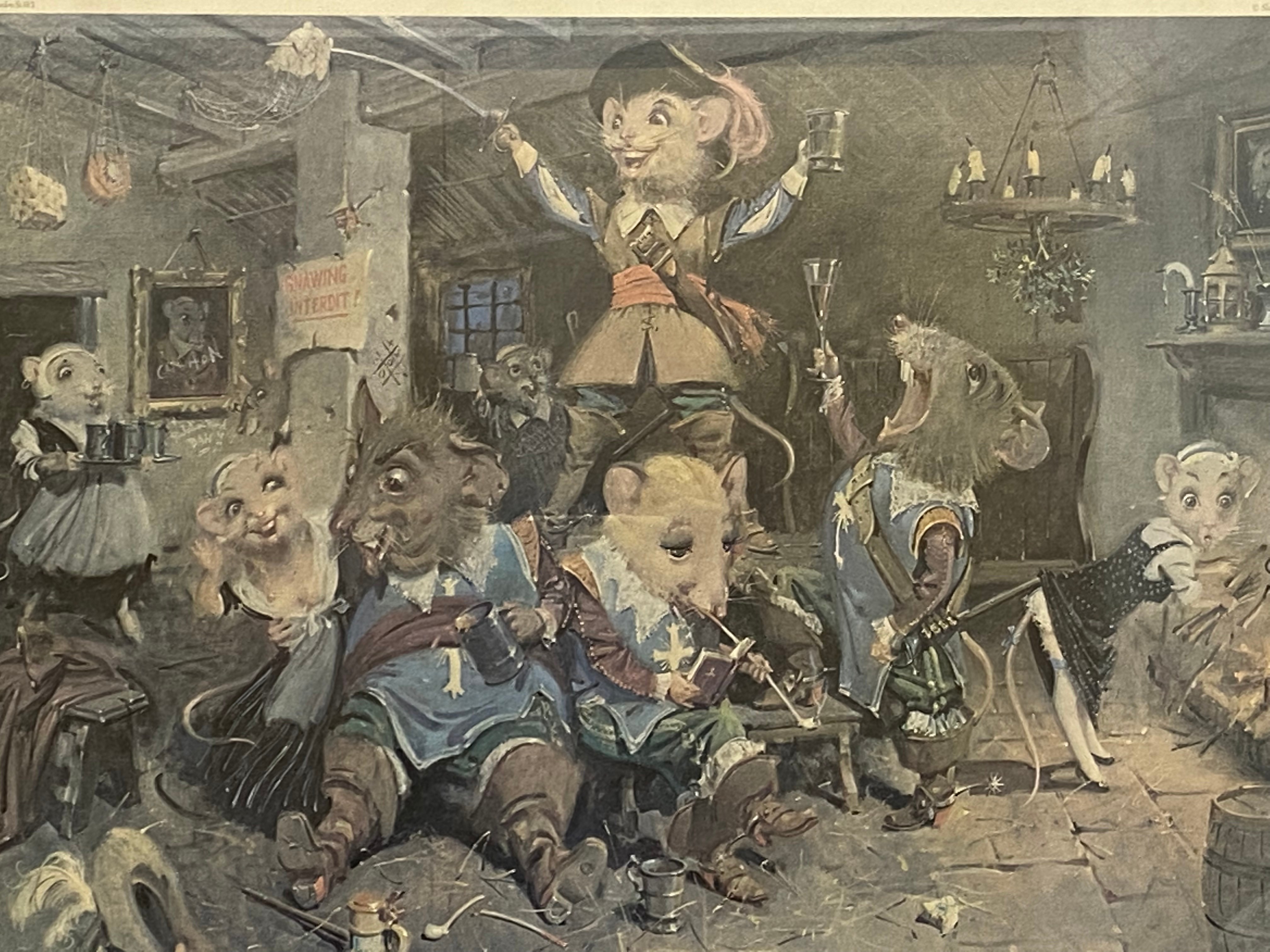 D'ARTAGNAN AND THE THREE MOUSEKETEERS FRAMED SIGNED LIMITED EDITION PRINT - Image 2 of 7