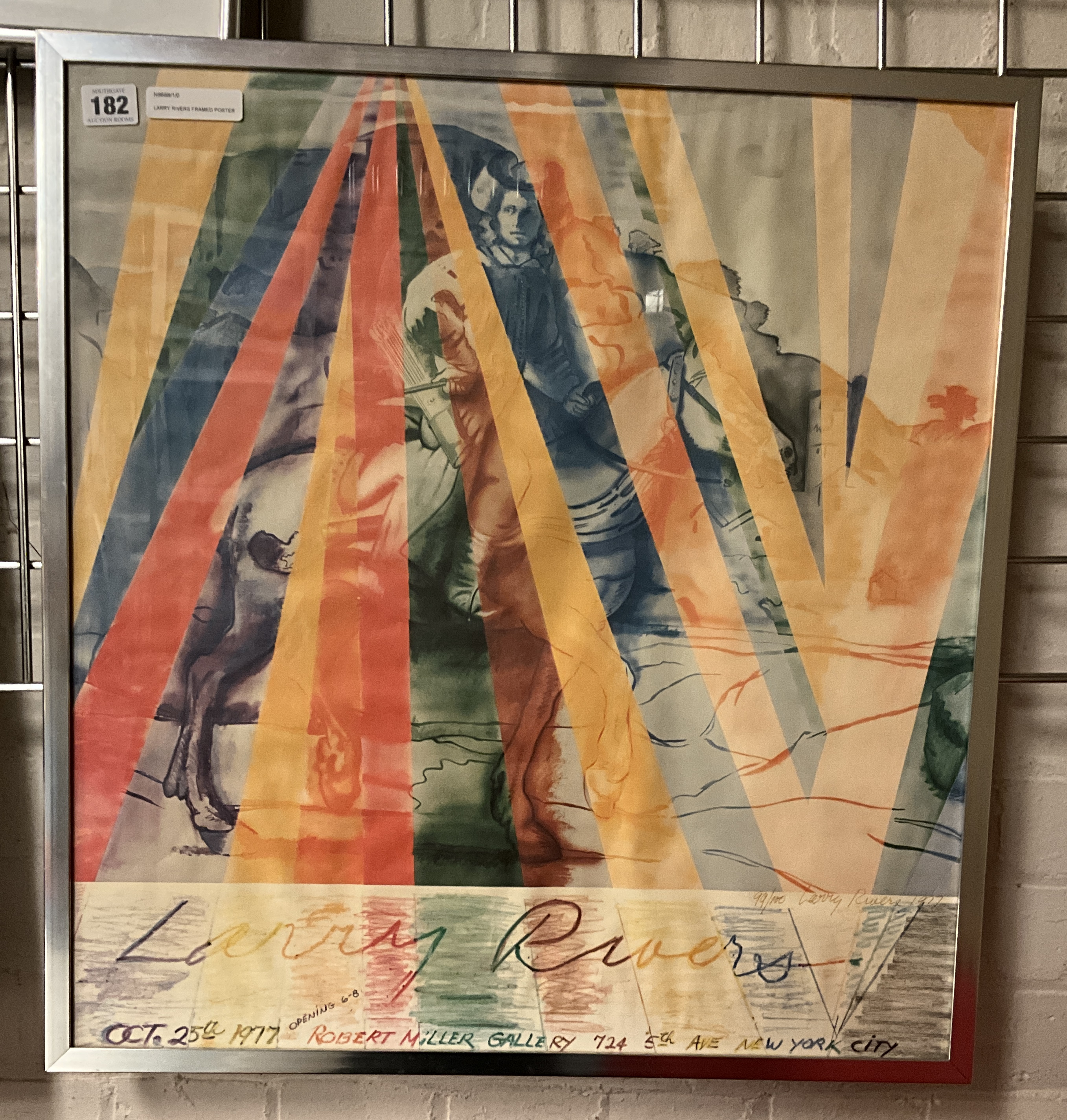 SIGNED LIMITED EDITION LARRY RIVERS (1923-2002) ROBERT MILLER GALLERY POSTER - FRAMED 99/100