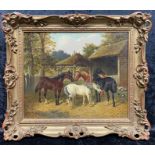 JOHN FREDERICK HERRING SIGNED OIL ON CANVAS