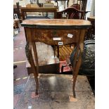 19TH CENTURY MARQUETRY INLAID SIDE TABLE