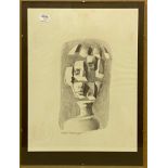 FRAMED ABSTRACT DRAWING