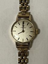 9CT GOLD OMEGA LADIES WATCH