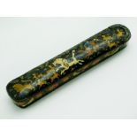 EARLY ISLAMIC PERSIAN PAPER MACHE PEN HOLDER