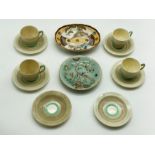 INTERESTING ITEMS LOT INCLUDING SUSIE COOPER CUPS AND TWO ORIENTAL SMALL PLATES A/F