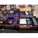 2 TRAYS OF EDINBURGH CRYSTAL - BOXED