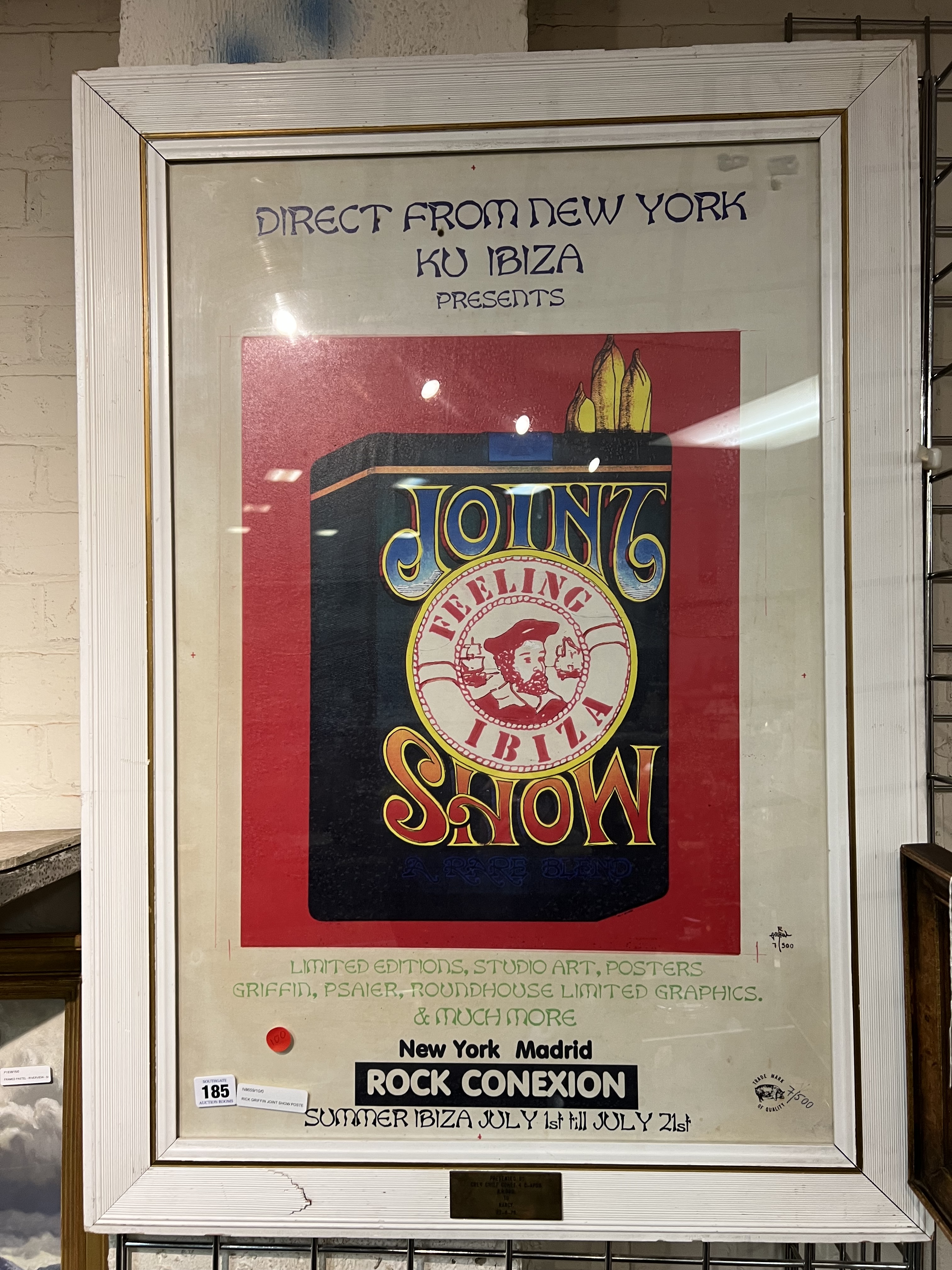 RICK GRIFFIN JOINT SHOW POSTER SIGNED / FRAMED