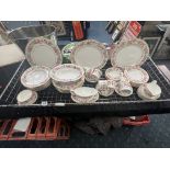 6 PIECE ROYAL WORCESTER DINNER SERVICE - ROYAL GARDEN