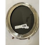 LARGE H/M SILVER OVAL PHOTO FRAME
