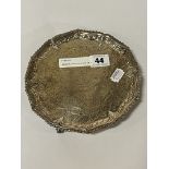 ARMORIAL CRESTED SILVER SALVER