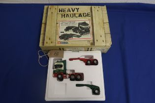 Corgi Scania Topline Tractor Unit Single & Double Axle Jeep Dolly/Cadzow Heavy Haulage - VGC/Box Sli