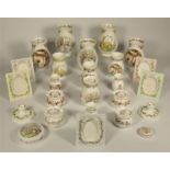 A collection of Royal Doulton Brambly Hedge ceramics to include, flower vases, picture frames,