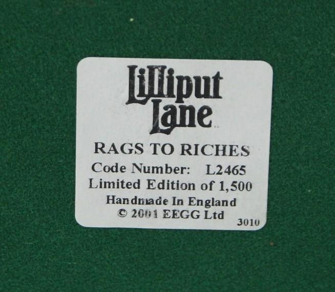 Lilliput Lane - Ltd Edition model 'Rags To Riches' together with a ltd edition model 'Hestercombe - Image 11 of 12