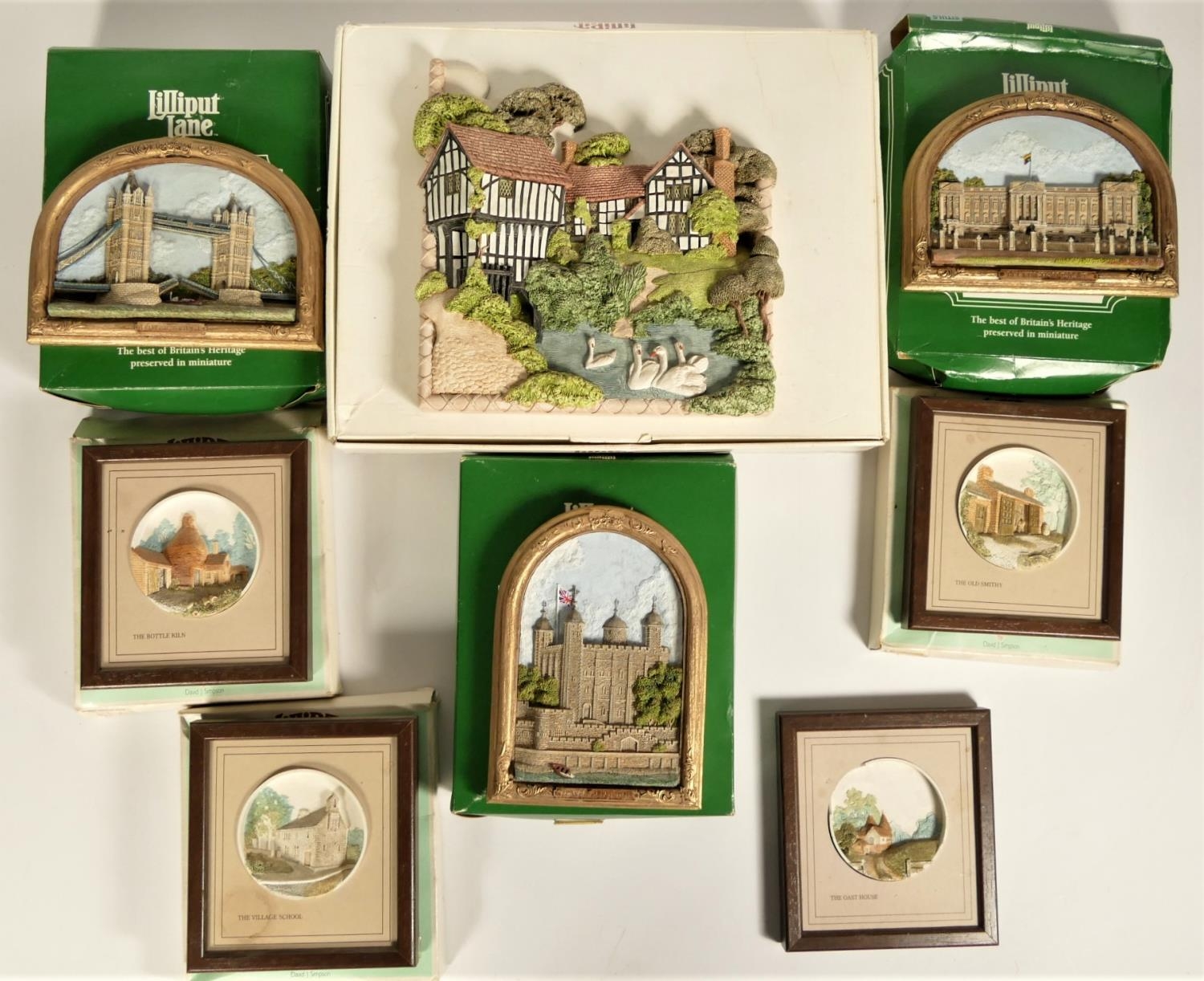 Lilliput Lane, a collection of models and wall plaques, to include "Lower Brockhamton", "Tower of - Image 4 of 4