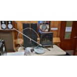 A Focalpoint Fires model 475 electric stove, a pair of Eltax Symphony speakers with cables, a