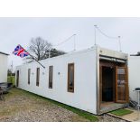 A Shipping Container Home, 13 x 2.5 x 2.75m (43ft long, 8ft 6in wide, 9ft high). Converted from an