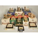 Lilliput Lane, a collection of models to include "Gertrude's Garden", and wall plaques "Bo-Peep