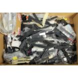 A large collection of gentleman's and ladies sports watch straps, unused, mainly rubber and fabric