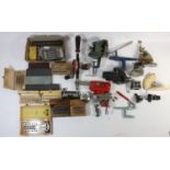 A collection of watch repairers tools and presses