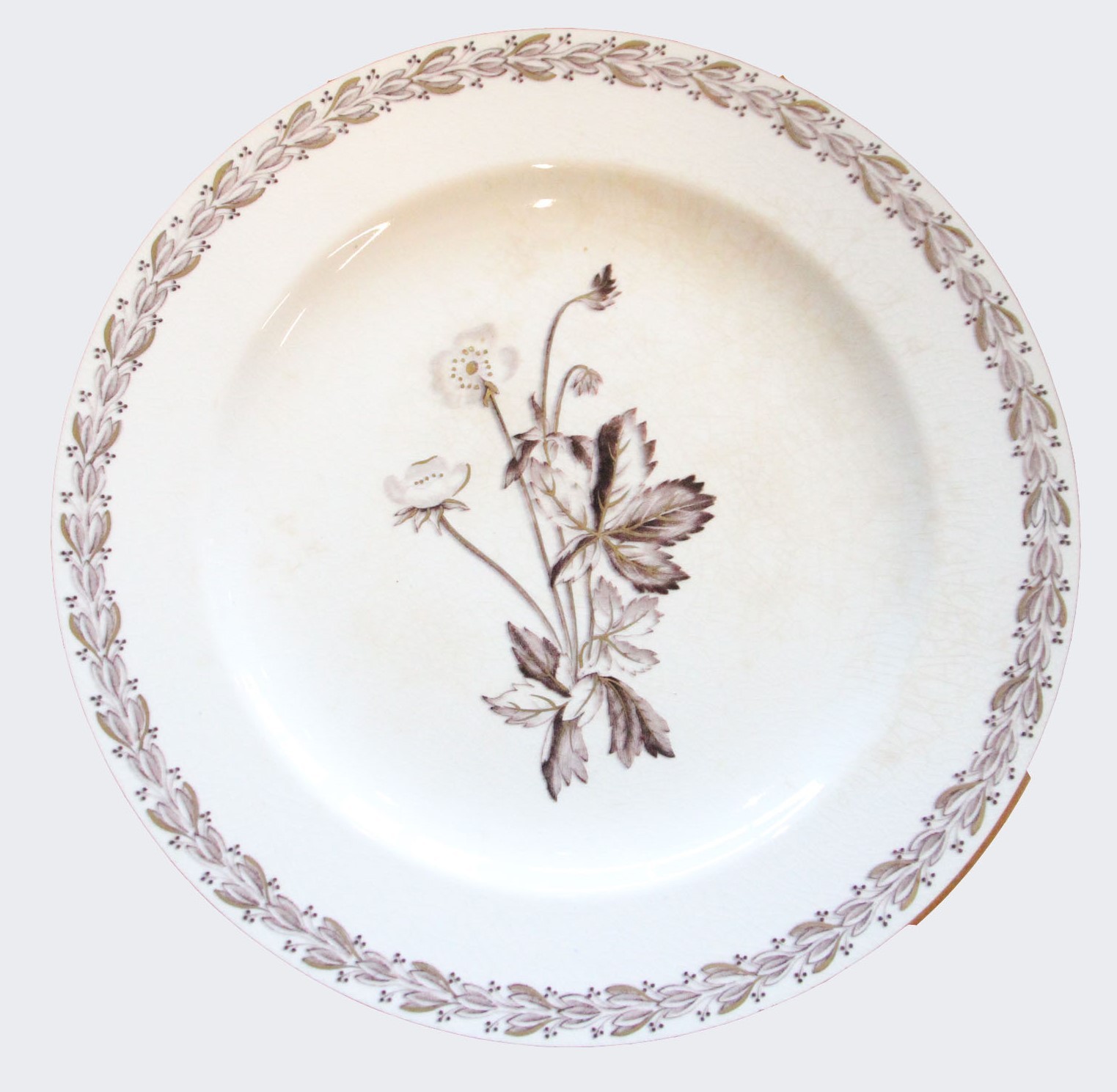 An Edwardian Wedgwood Etruria botanical part dinner service, stamped Wedgwood, Made in England, over - Image 6 of 27