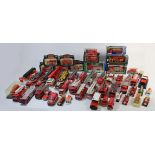 A large collection of primarily fire fighting related diecast model vehicles, makers to include -