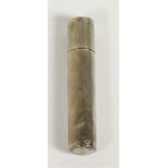 A silver cased petrol lighter, stamped sterling silver, 7.5cm