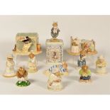 A collection of Royal Doulton Brambly Hedge to include, Wilfred & the toy chest, Mrs. Crustybread,