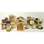 A collection of clocks to include, quartz carriage clocks, anniversary clocks and mantle clocks (2)