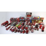 A collection of fire fighting related diecast models by Corgi and Matchbox.