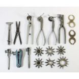 A collection of various watch repairer tools