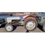 Massey Ferguson Grey Tractor. Registration number not registered. Chassis number unknown. Engine
