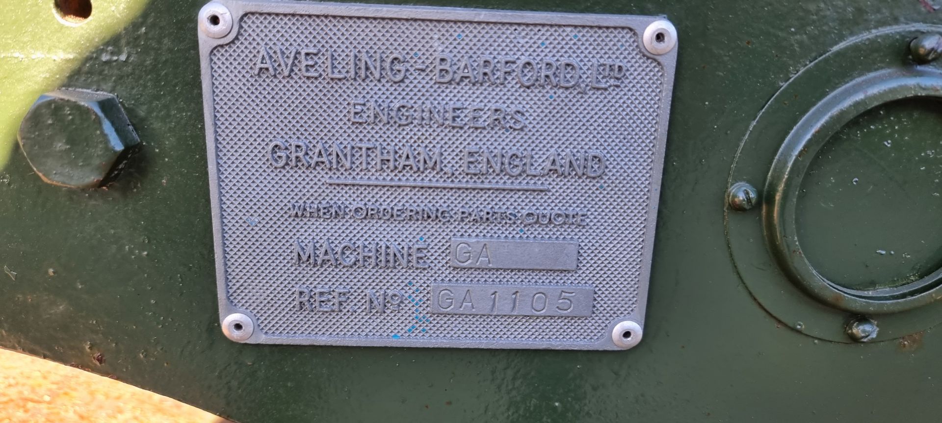 Aveling Barford GA Road Roller, c.1959. Serial number GA 1105. In 1933 Aveling-Barford, Ltd. were - Image 8 of 10