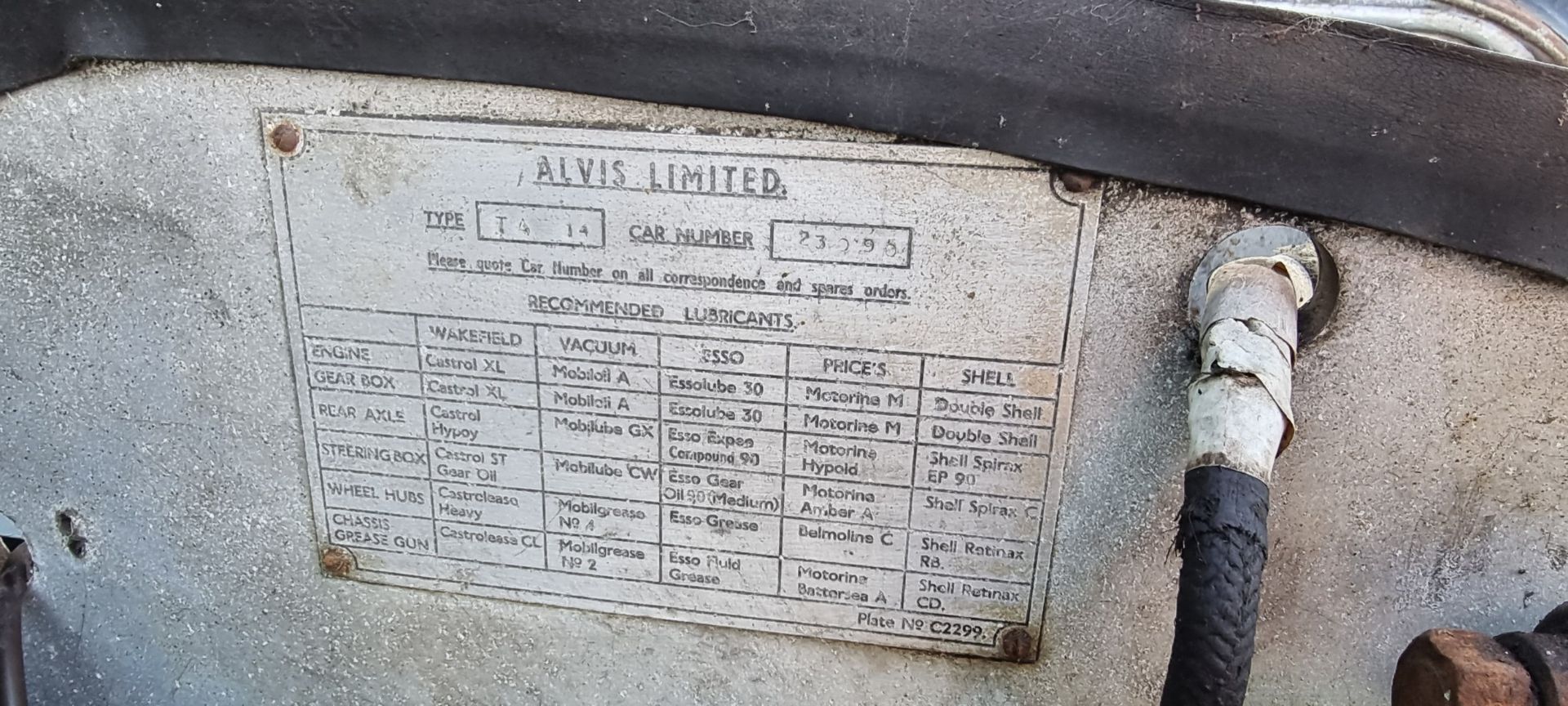 c.1949 Alvis TA14, project Registration number EY 9160 (not registered with DVLA), Chassis number - Image 10 of 14