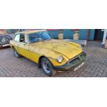 1979 MGB GT, 1,798cc. Registration number EWU 191T. Chassis number GHD5 480489G. Engine number