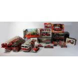 A collection of fire rescue models to include, boxed Corgi diecast fire engines, Tonka Hummer, boxed