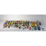 A collection of playworn diecast models, makers to include - Majorette, Matchbox and Corgi.