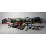 A collection of six Burago diecast model vehicles, together with a selection of modern diecast