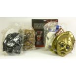 Star Wards and Star Trek memorabilia, including Four Star Warsbum bags, in the form of R2-D2,